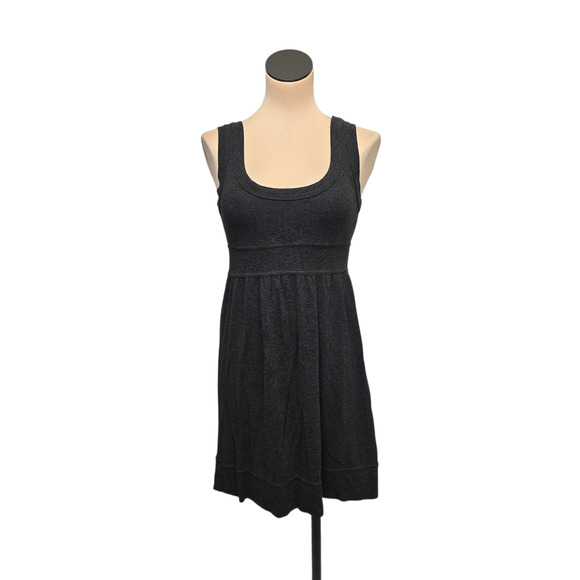 Velvet Dresses & Skirts - Velvet Dress Womens Medium Black Sleeveless Empire Waist Rayon Knit Made USA